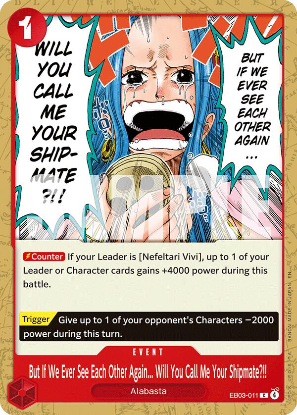 But If We Ever See Each Other Again... Will You Call Me Your Shipmate?!! [Extra Booster: One Piece Heroines Edition] | Galaxy Games LLC
