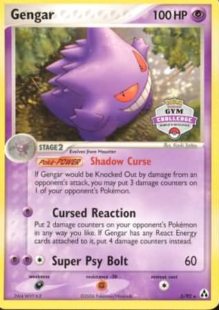 Gengar (5/92) (Gym Challenge) [EX: Legend Maker] | Galaxy Games LLC