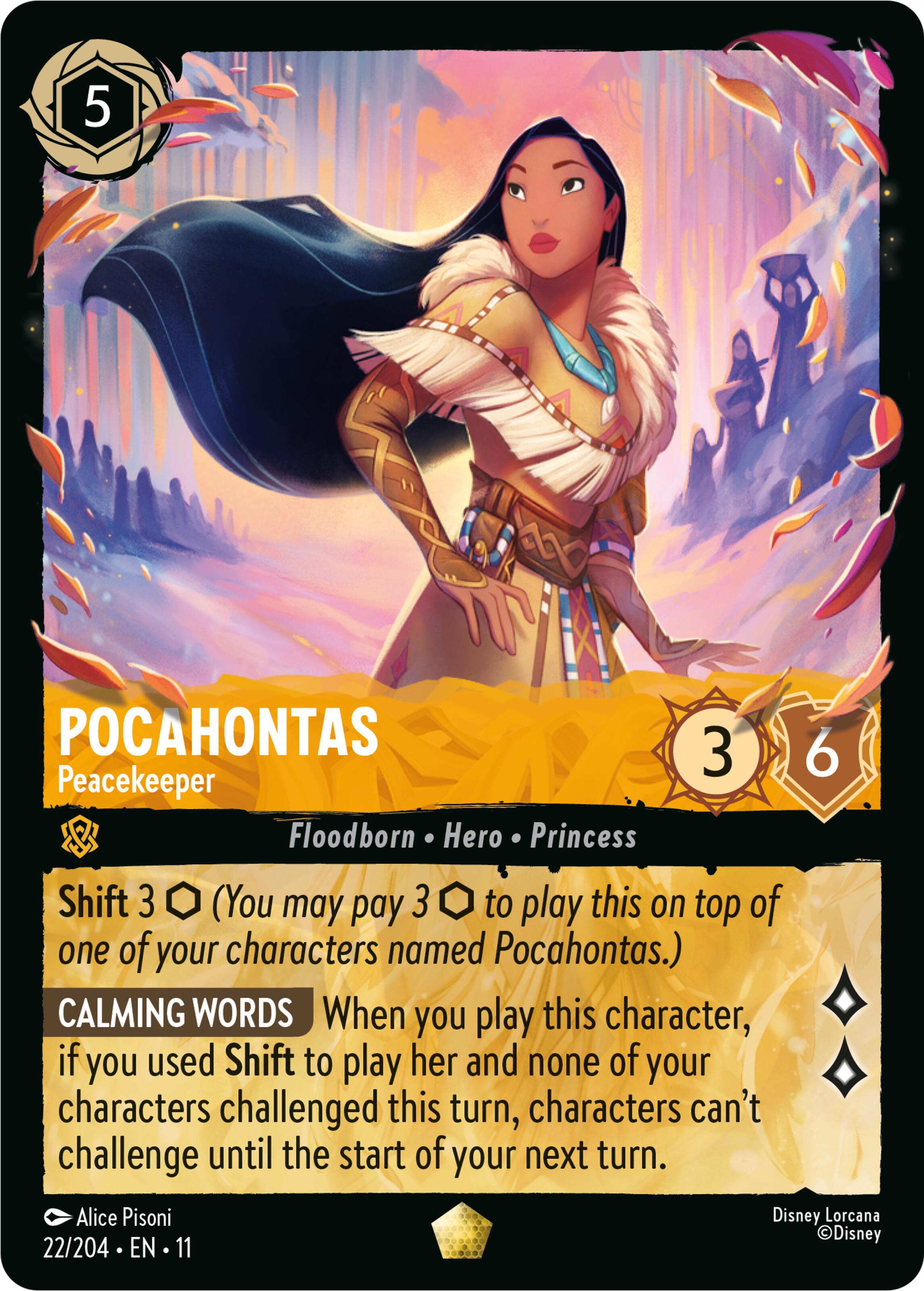 Pocahontas - Peacekeeper (22/204) [Winterspell] | Galaxy Games LLC