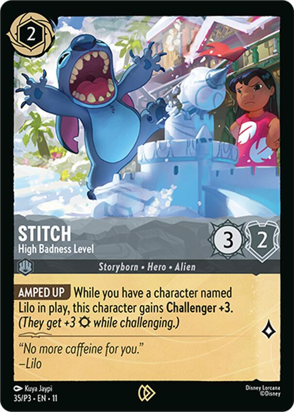 Stitch - High Badness Level (35) [Promo Cards] | Galaxy Games LLC