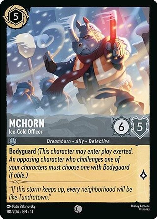 McHorn - Ice-Cold Officer (181/204) [Winterspell] | Galaxy Games LLC