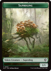 Saproling // Scarecrow Double-Sided Token [Lorwyn Eclipsed Tokens] | Galaxy Games LLC