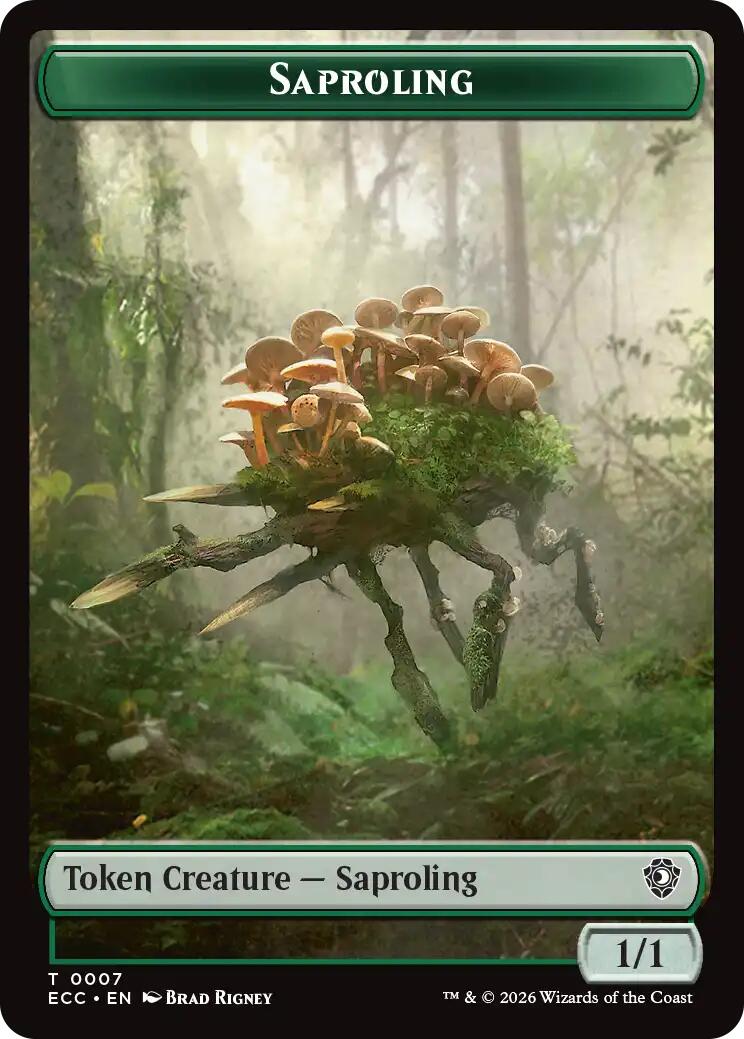 Saproling // The Monarch Double-Sided Token [Lorwyn Eclipsed Tokens] | Galaxy Games LLC