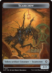 Scarecrow // Treasure Double-Sided Token [Lorwyn Eclipsed Tokens] | Galaxy Games LLC