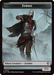 Zombie // Elf Warrior Double-Sided Token [Lorwyn Eclipsed Tokens] | Galaxy Games LLC
