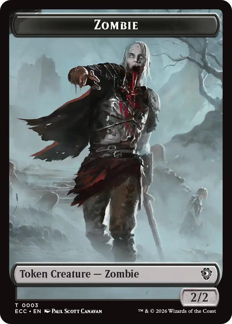 Zombie // Snake Double-Sided Token [Lorwyn Eclipsed Tokens] | Galaxy Games LLC