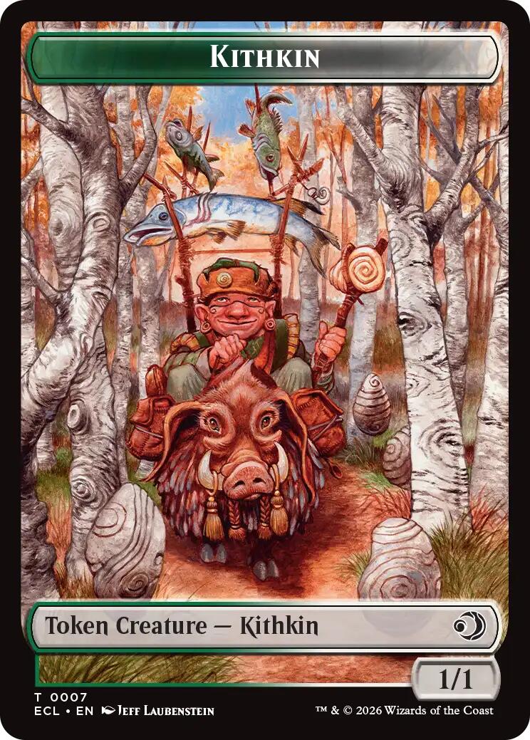 Kithkin // Treasure Double-Sided Token [Lorwyn Eclipsed Tokens] | Galaxy Games LLC