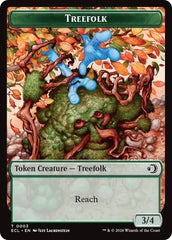Treefolk // Goblin Double-Sided Token [Lorwyn Eclipsed Tokens] | Galaxy Games LLC