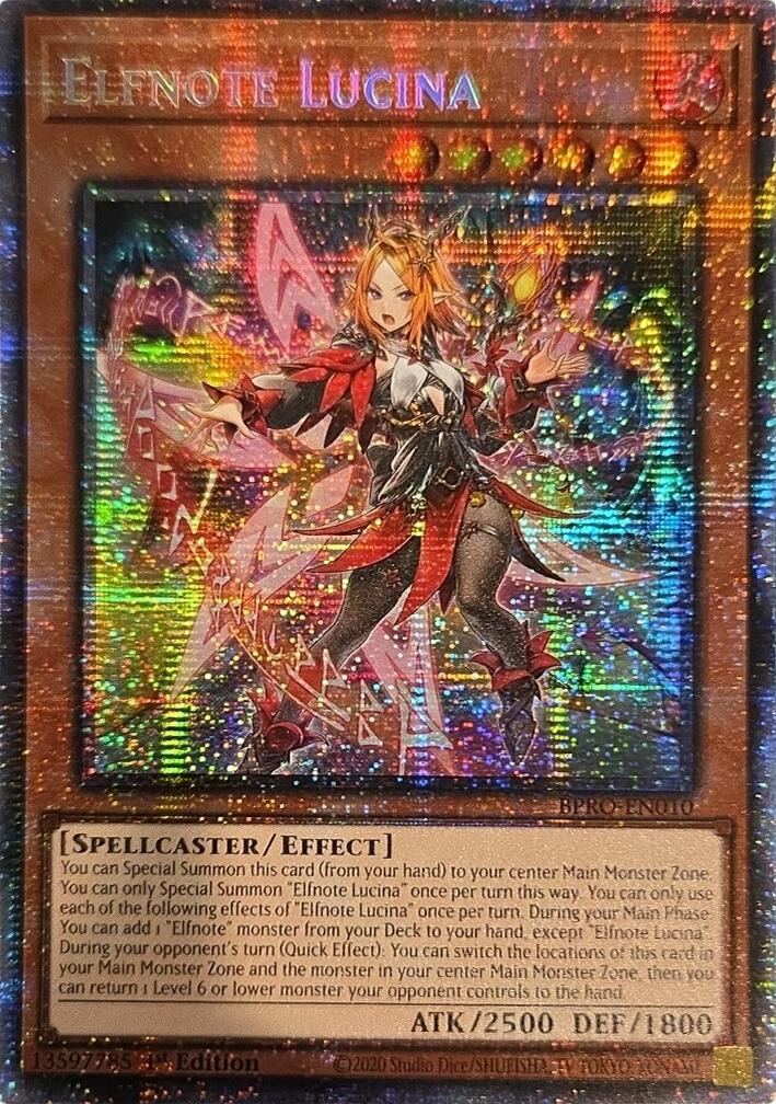 Elfnote Lucina (Starlight Rare) [BPRO-EN010] Starlight Rare | Galaxy Games LLC