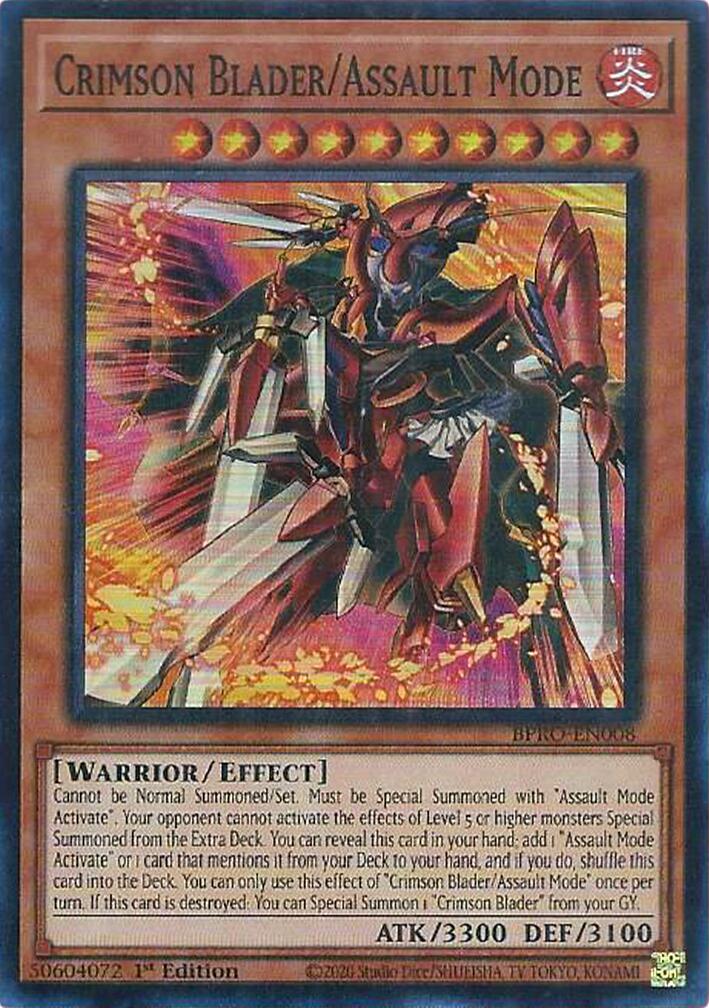 Crimson Blader/Assault Mode [BPRO-EN008] Super Rare | Galaxy Games LLC