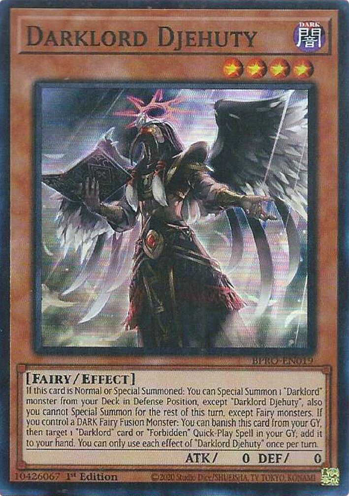 Darklord Djehuty [BPRO-EN019] Super Rare | Galaxy Games LLC