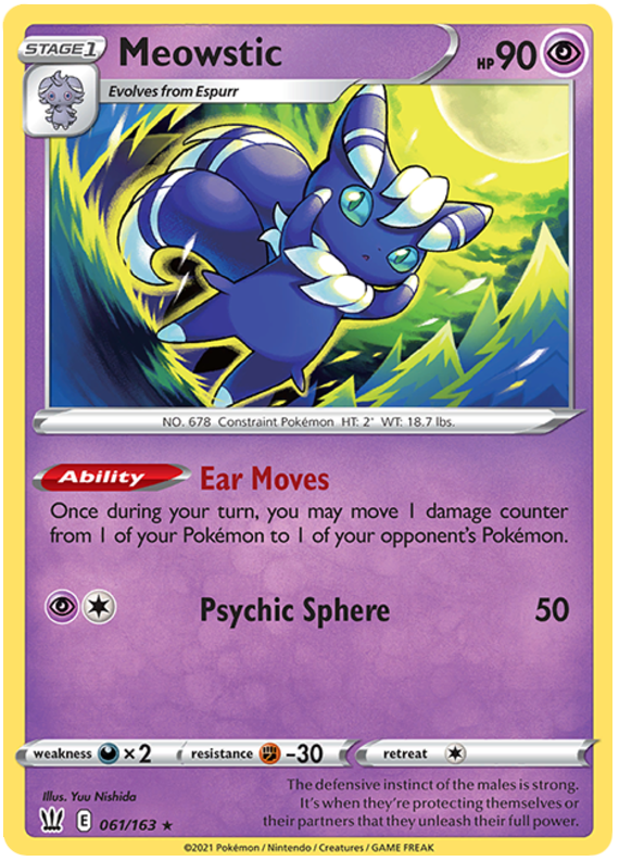 Meowstic (061/163) [Sword & Shield: Battle Styles] | Galaxy Games LLC