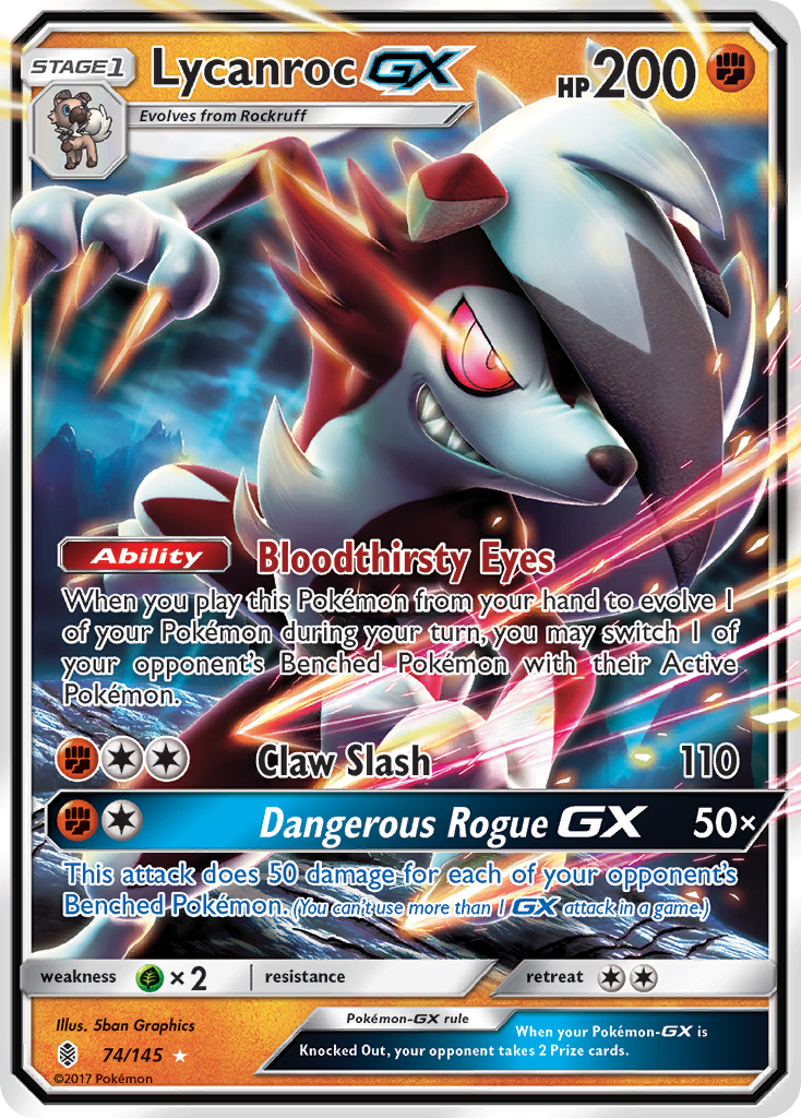 Lycanroc GX (74/145) [Sun & Moon: Guardians Rising] | Galaxy Games LLC