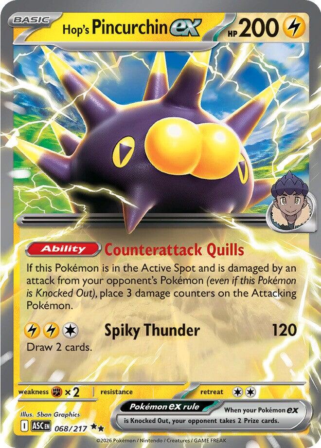 Hop's Pincurchin ex (068/217) [Mega Evolution: Ascended Heroes] | Galaxy Games LLC