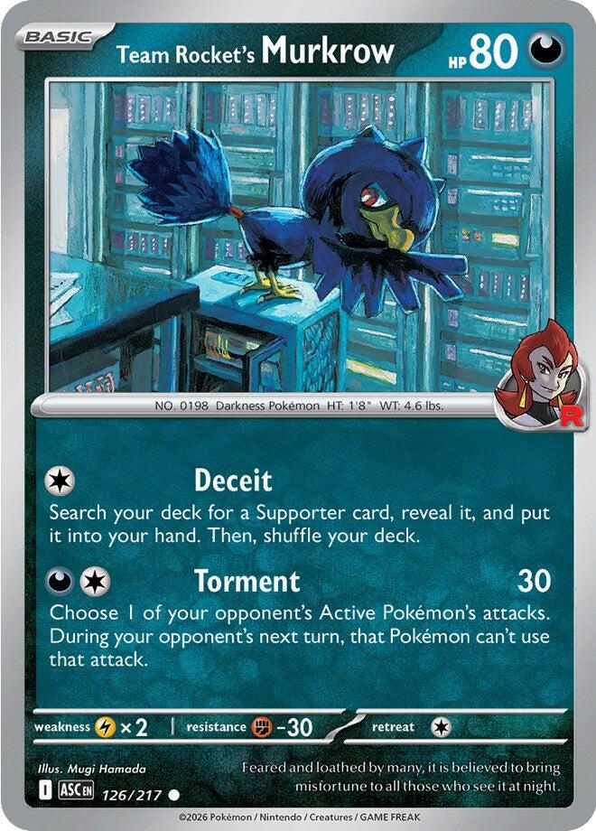 Team Rocket's Murkrow (126/217) [Mega Evolution: Ascended Heroes] | Galaxy Games LLC