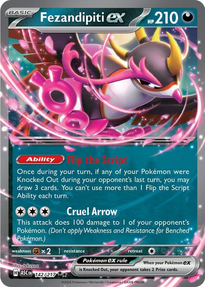 Fezandipiti ex (142/217) [Mega Evolution: Ascended Heroes] | Galaxy Games LLC