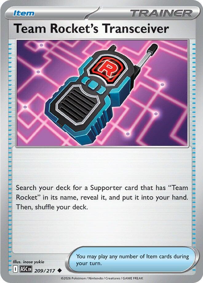 Team Rocket's Transceiver (209/217) [Mega Evolution: Ascended Heroes] | Galaxy Games LLC