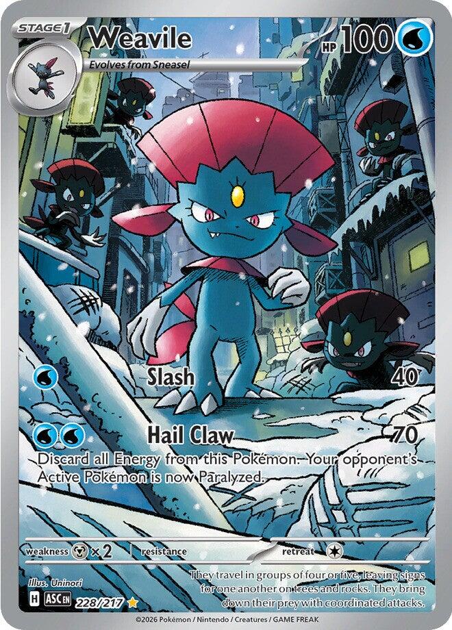 Weavile (228/217) [Mega Evolution: Ascended Heroes] | Galaxy Games LLC