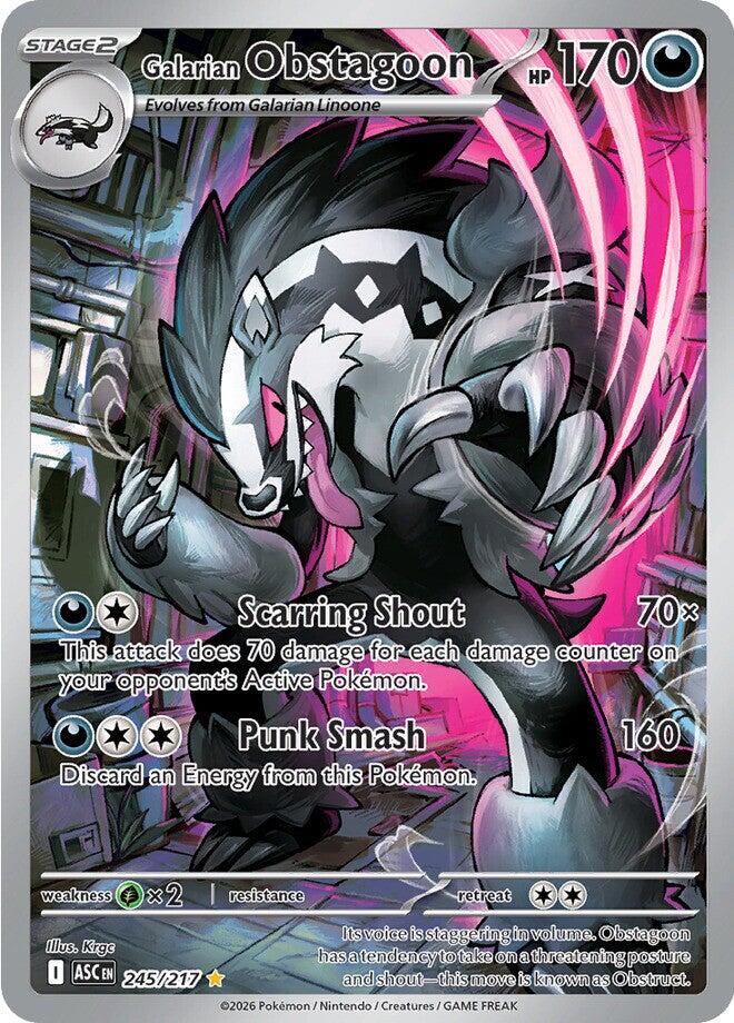 Galarian Obstagoon (245/217) [Mega Evolution: Ascended Heroes] | Galaxy Games LLC