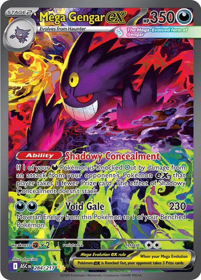 Mega Gengar ex (284/217) [Mega Evolution: Ascended Heroes] | Galaxy Games LLC
