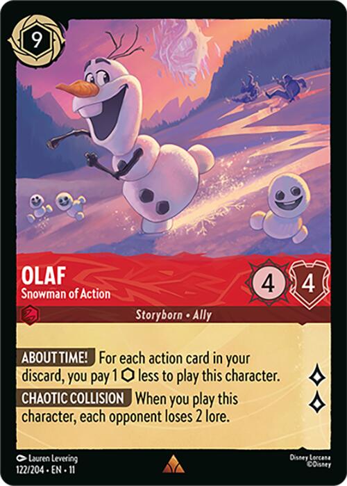 Olaf - Snowman of Action (122/204) [Winterspell] | Galaxy Games LLC
