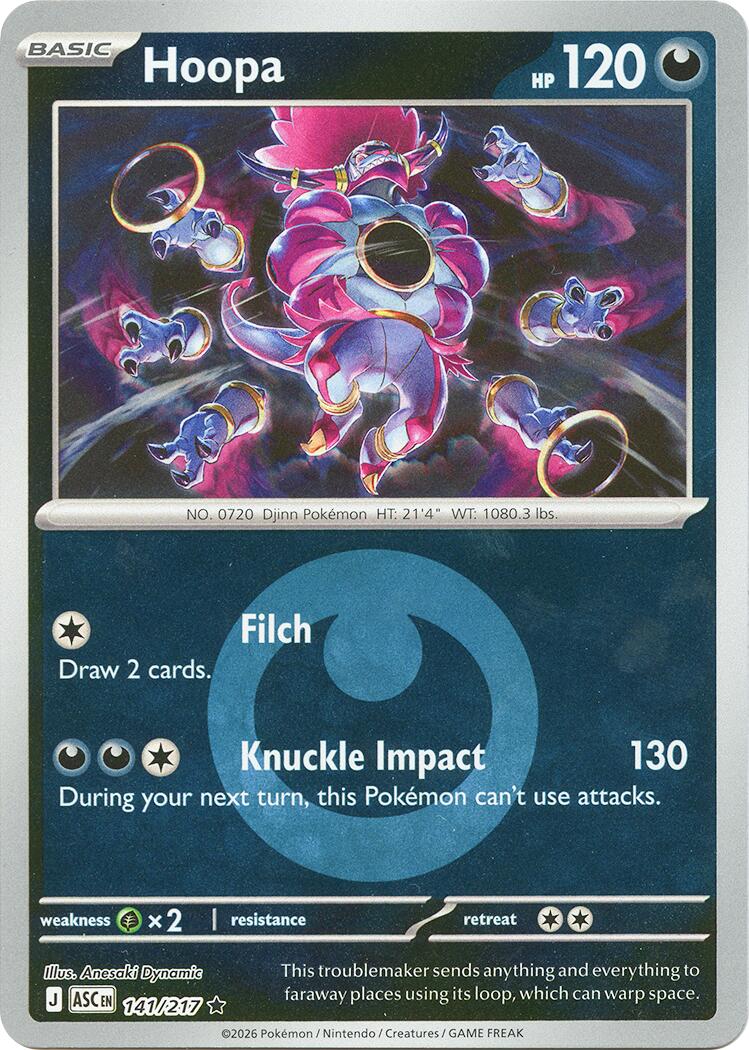 Hoopa (141/217) (Energy Symbol Pattern) [Mega Evolution: Ascended Heroes] | Galaxy Games LLC