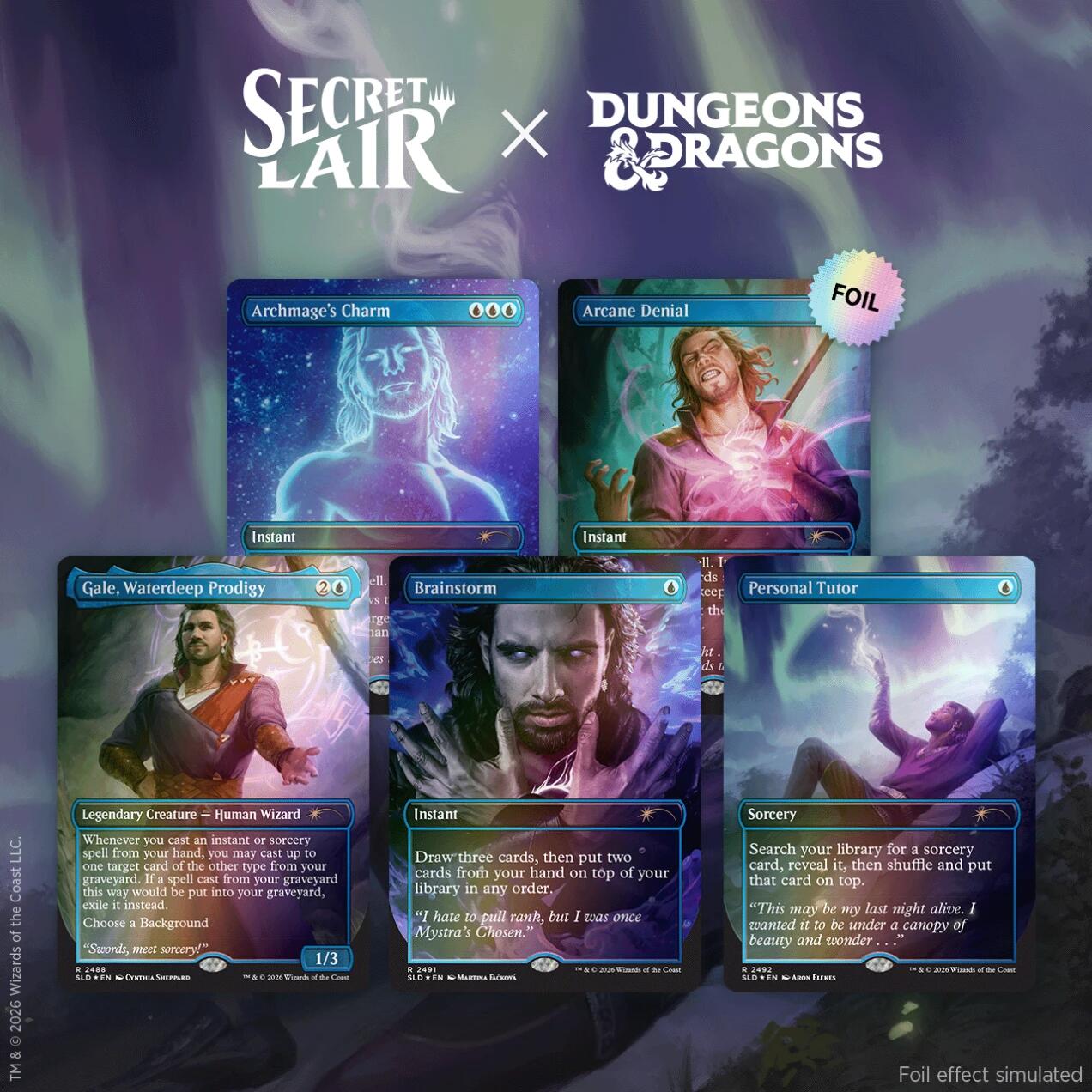 Secret Lair x Dungeons & Dragons: Gale's Ambition (Foil Edition) | Galaxy Games LLC