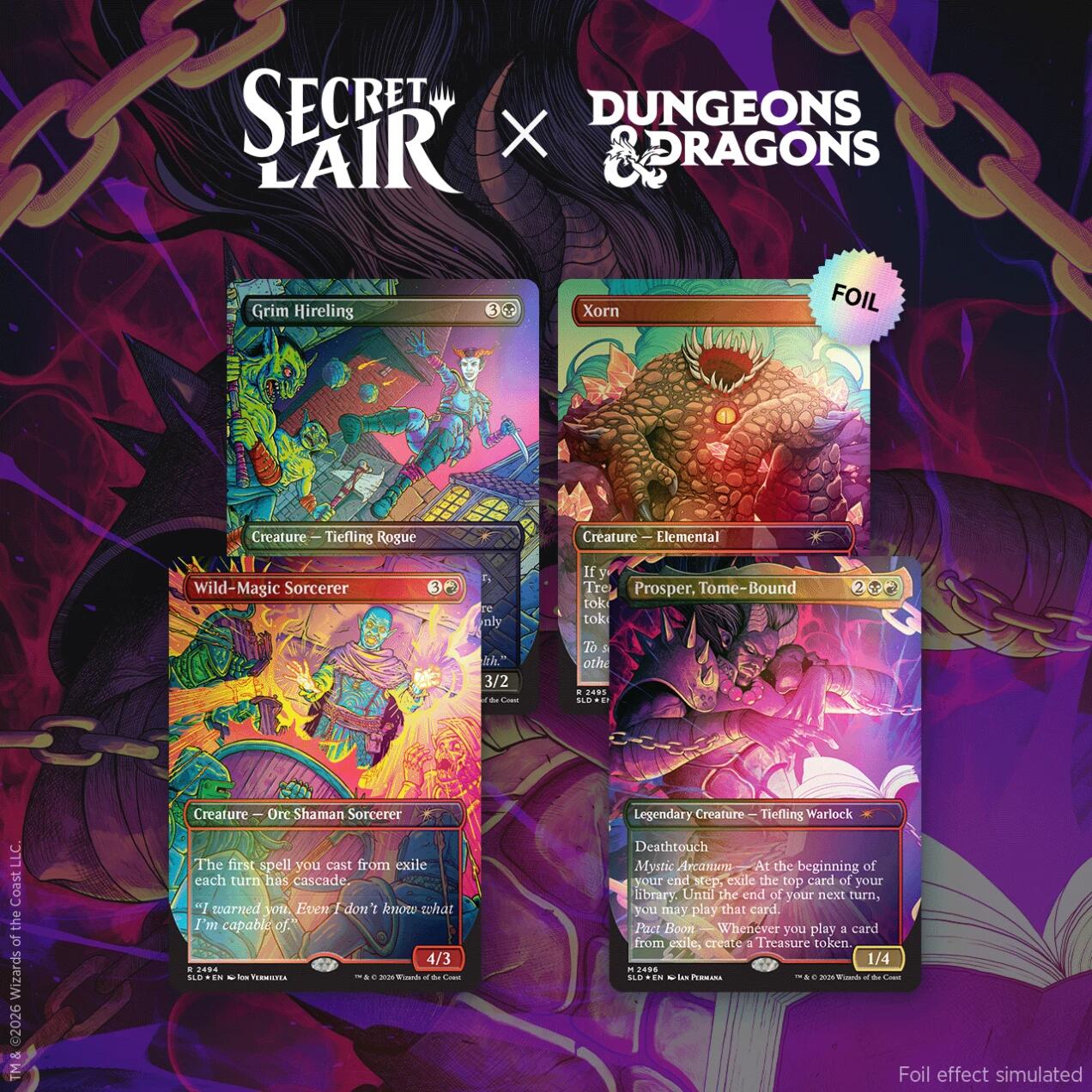 Secret Lair x Dungeons & Dragons: Shadow's Over Baldur's Gate (Foil Edition) | Galaxy Games LLC