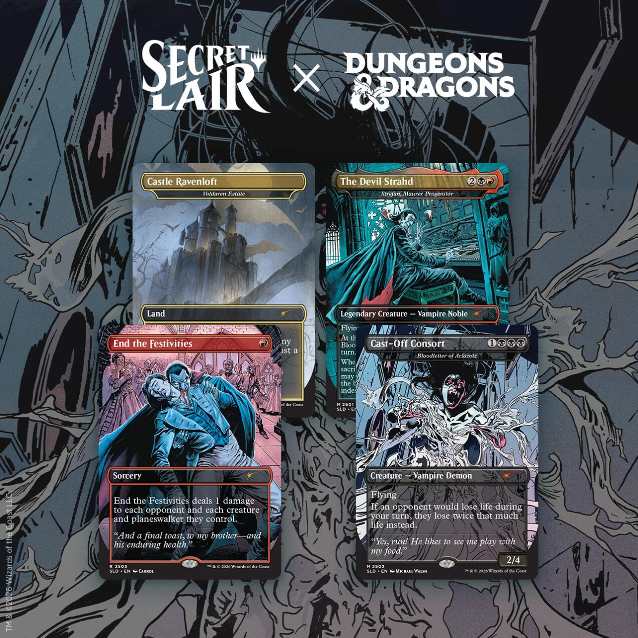 Secret Lair x Dungeons & Dragons: Strahd's Descent (Non-Foil Edition) | Galaxy Games LLC
