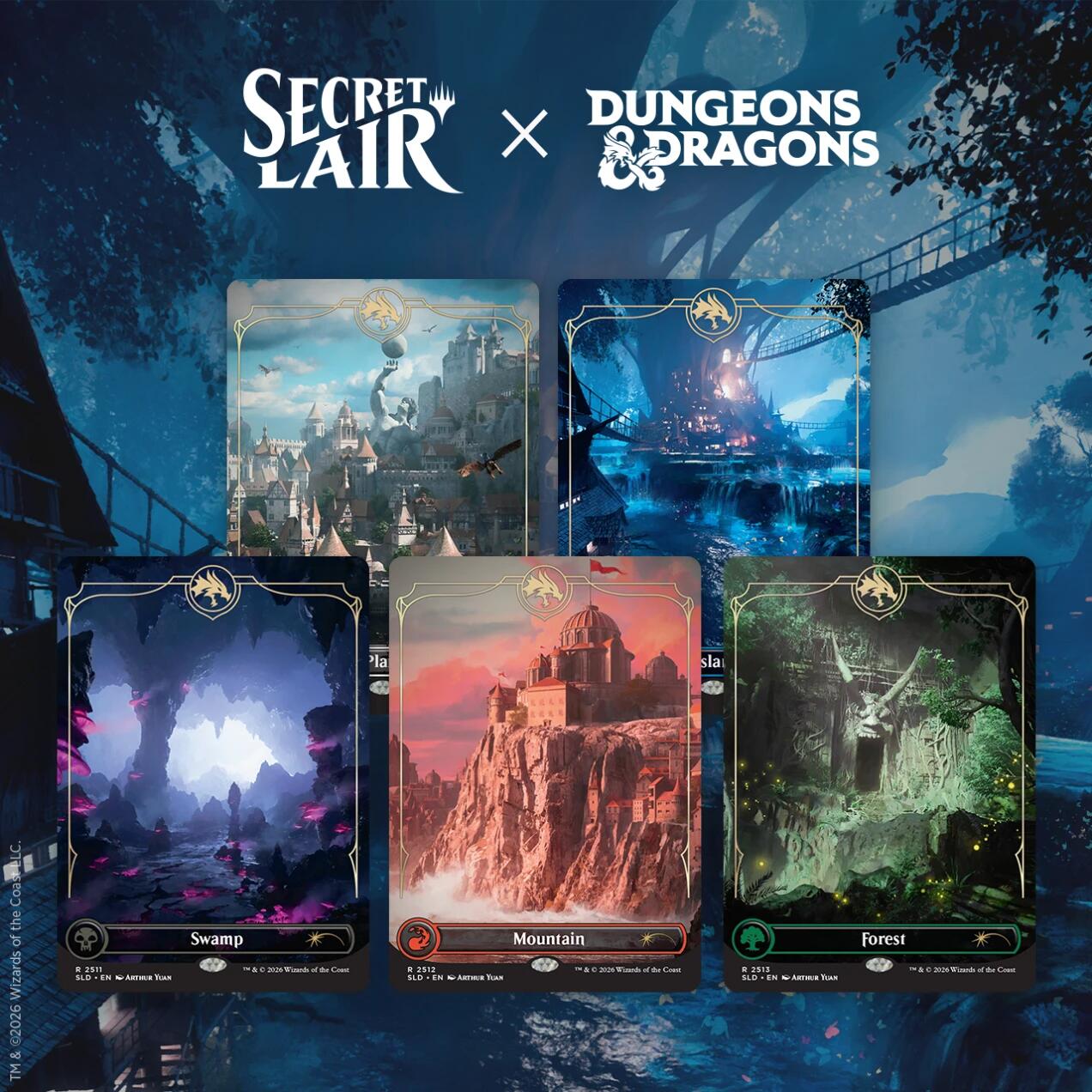 Secret Lair x Dungeons & Dragons: Lands of the Forgotten Realms (Non-Foil Edition) | Galaxy Games LLC
