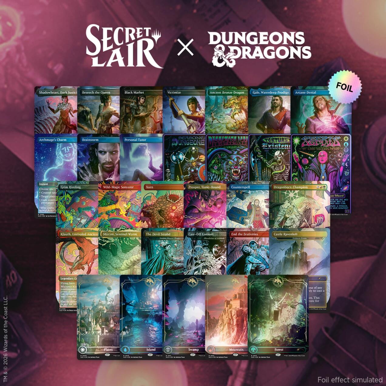 Secret Lair Drop: Roll for Initiative Superdrop: The Chromatic Dragon's Hoard Foil Bundle | Galaxy Games LLC
