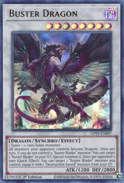 Buster Dragon [GFTP-EN097] Ultra Rare | Galaxy Games LLC