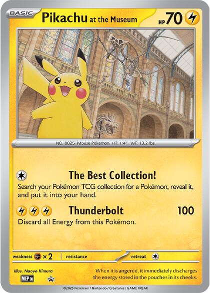Pikachu at the Museum [Mega Evolution Promo] | Galaxy Games LLC