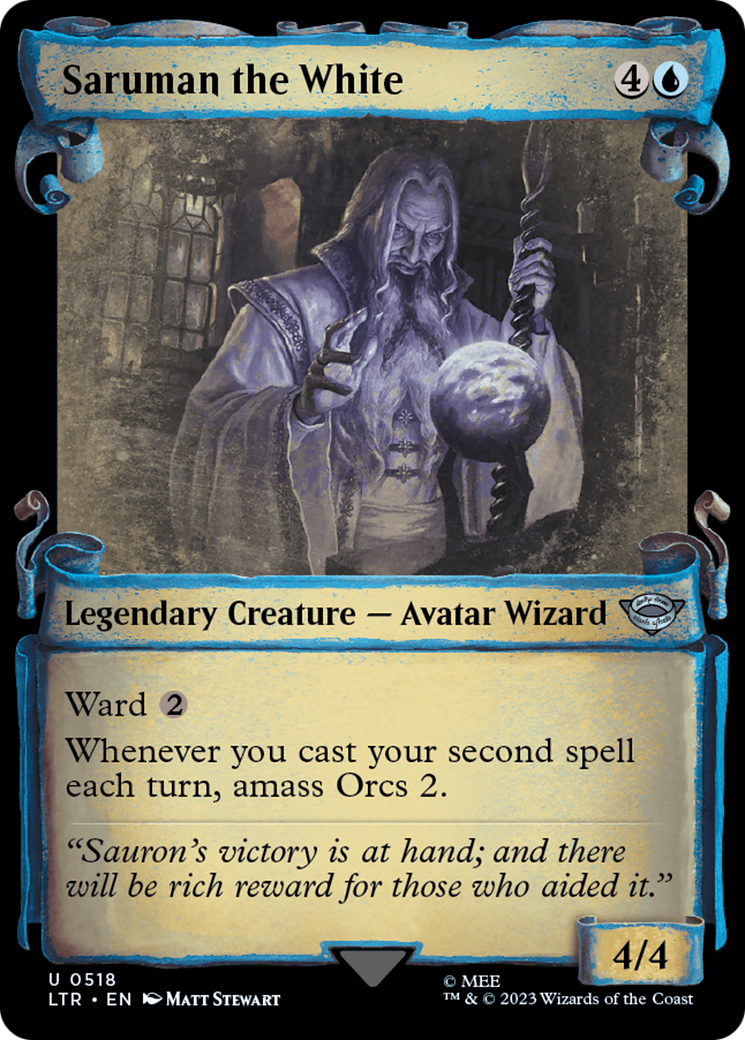 Saruman the White [The Lord of the Rings: Tales of Middle-Earth Showcase Scrolls] | Galaxy Games LLC