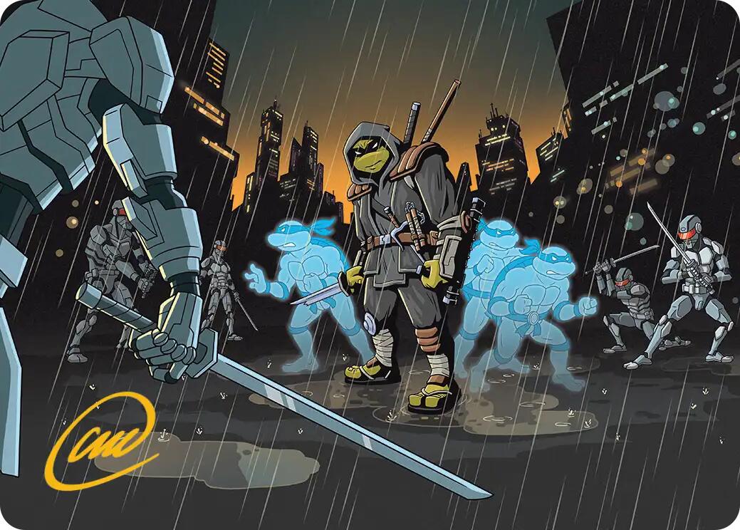 The Last Ronin's Technique Art Card (Gold-Stamped Signature) [Teenage Mutant Ninja Turtles Art Series] | Galaxy Games LLC