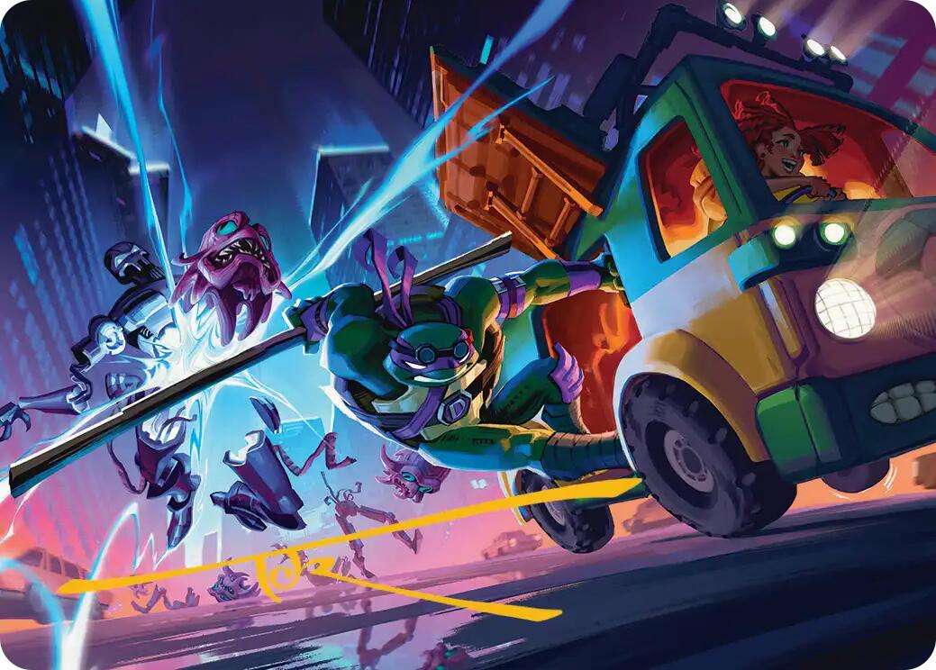 Donatello, Rad Scientist Art Card (Gold-Stamped Signature) [Teenage Mutant Ninja Turtles Art Series] | Galaxy Games LLC