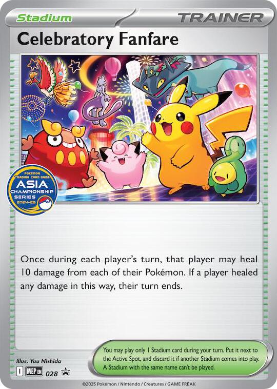 Celebratory Fanfare (028) (Asia Championship Series 24-25) [Mega Evolution Promo] | Galaxy Games LLC
