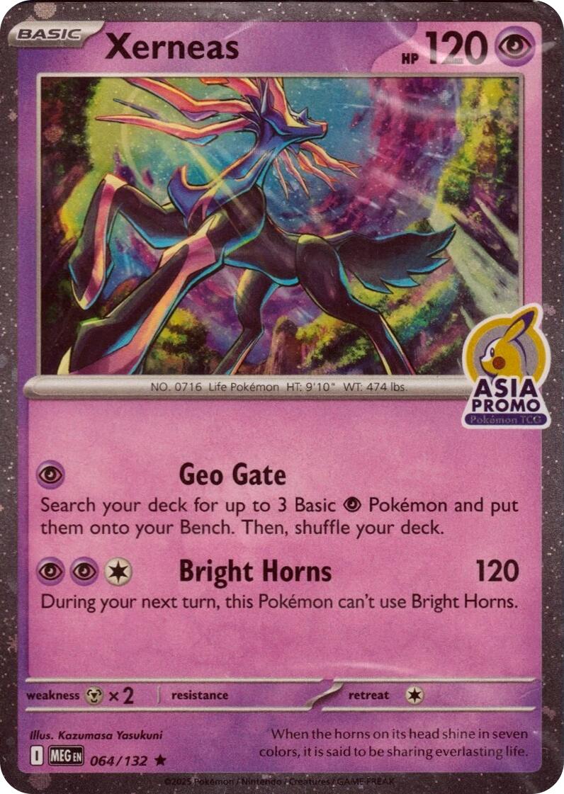 Xerneas (064/132) (Asia Promo) [Miscellaneous Cards] | Galaxy Games LLC