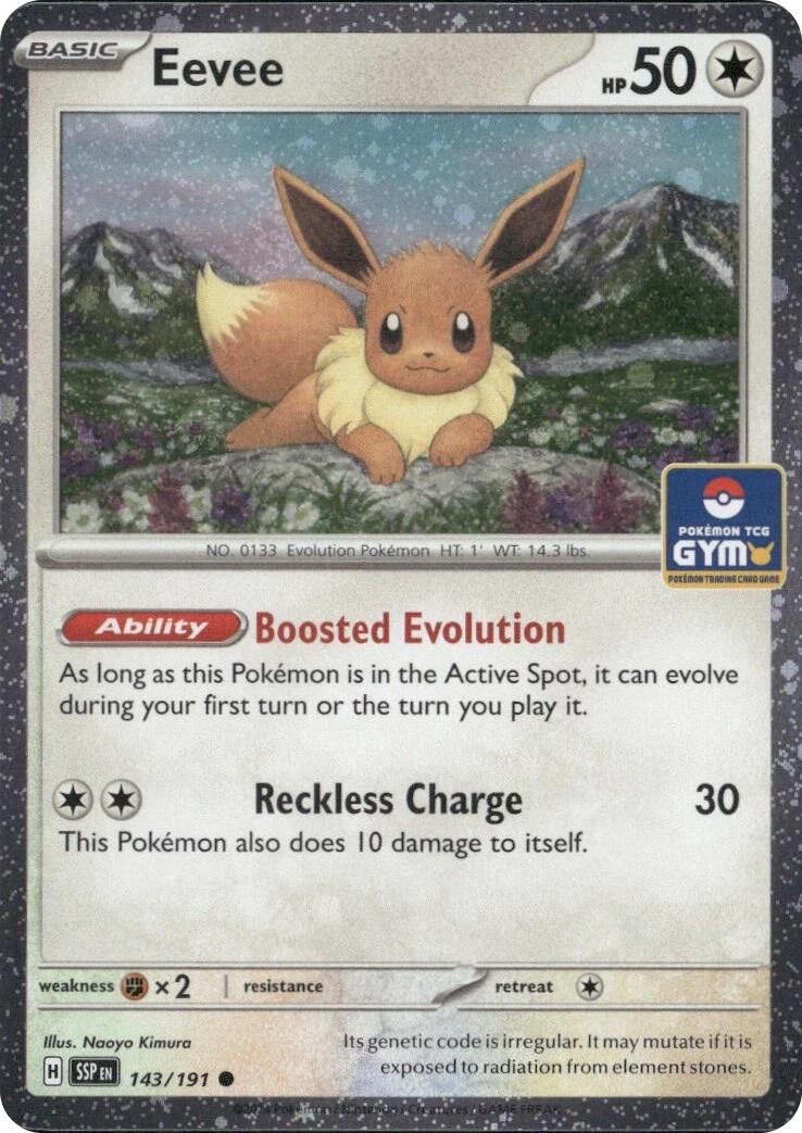 Eevee (143/191) (Southeast Asia Exclusive) [League & Championship Cards] | Galaxy Games LLC