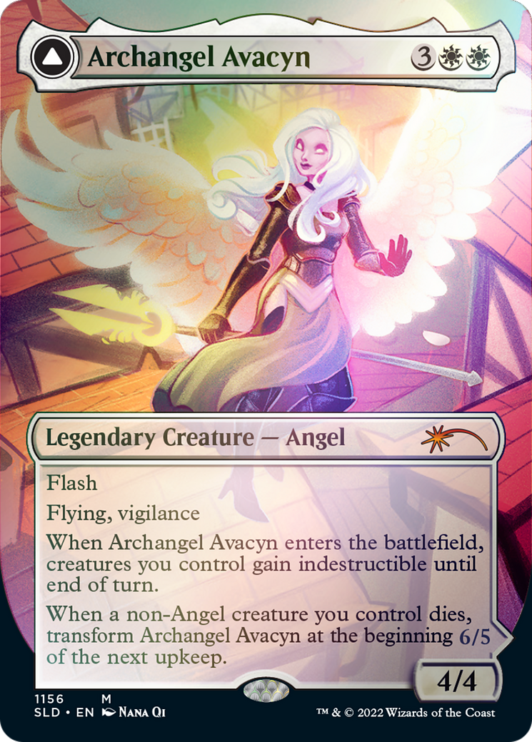 Archangel Avacyn // Avacyn, the Purifier (Borderless) [Secret Lair: From Cute to Brute] | Galaxy Games LLC