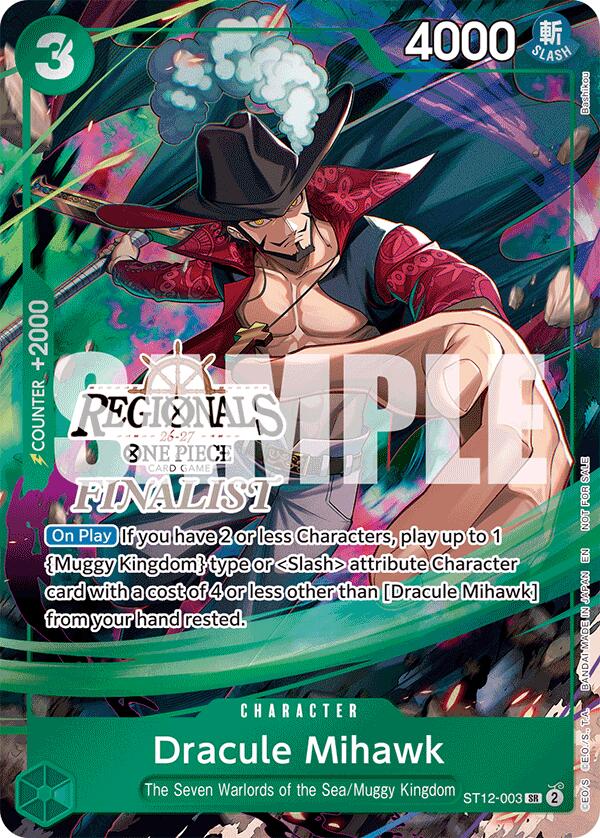 Dracule Mihawk (Regionals Finalist Card Set 26-27) [One Piece Promotion Cards] | Galaxy Games LLC