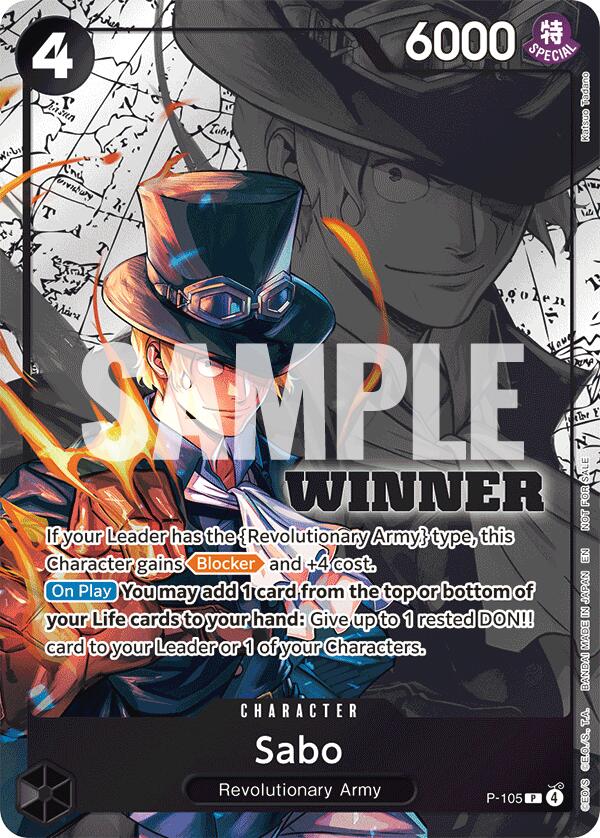 Sabo (Winner Pack 2026 Vol. 2) [One Piece Promotion Cards] | Galaxy Games LLC