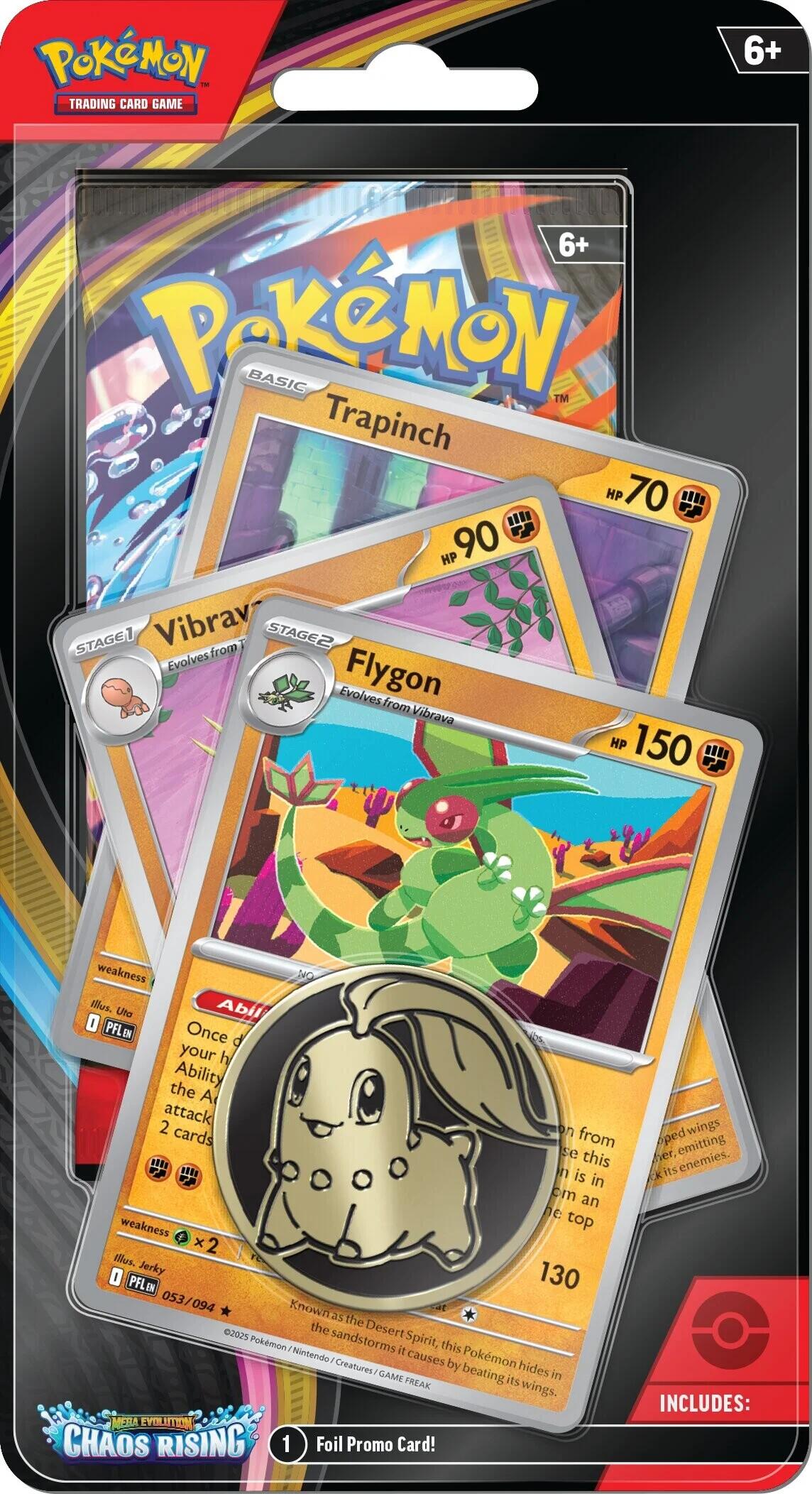 Mega Evolution: Chaos Rising Premium Checklane Blister (Flygon Line) | Galaxy Games LLC