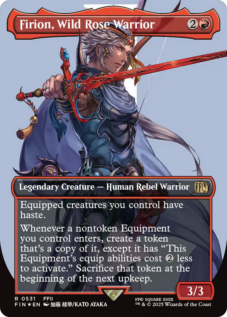 Firion, Wild Rose Warrior (Borderless) (Surge Foil) [FINAL FANTASY] | Galaxy Games LLC