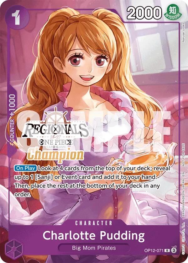 Charlotte Pudding (Regionals Champion Card Set 26-27) [One Piece Promotion Cards] | Galaxy Games LLC