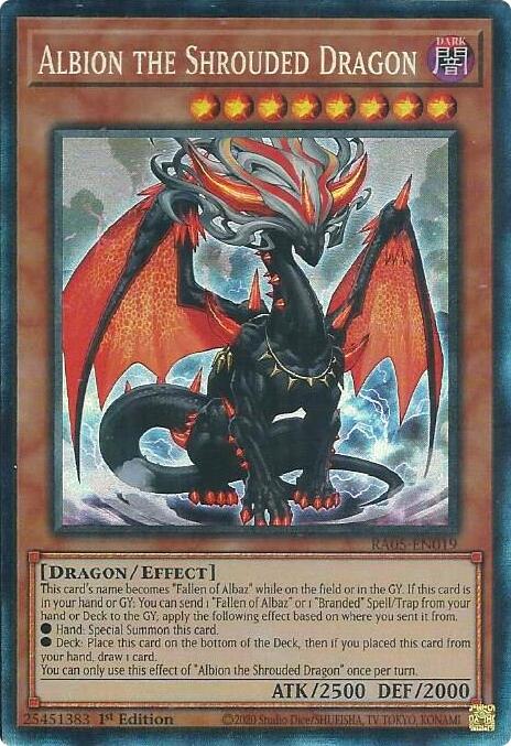 Albion the Shrouded Dragon (Collector's Rare) [RA05-EN019] Collector's Rare | Galaxy Games LLC