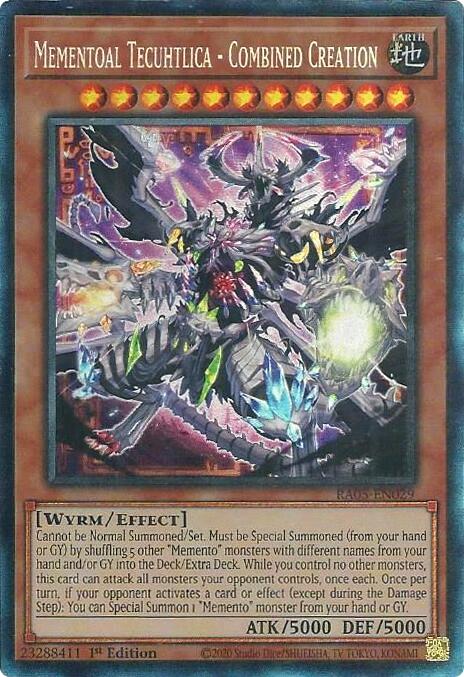 Mementoal Tecuhtlica - Combined Creation (Collector's Rare) [RA05-EN029] Collector's Rare | Galaxy Games LLC