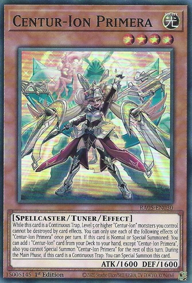 Centur-Ion Primera [RA05-EN030] Super Rare | Galaxy Games LLC