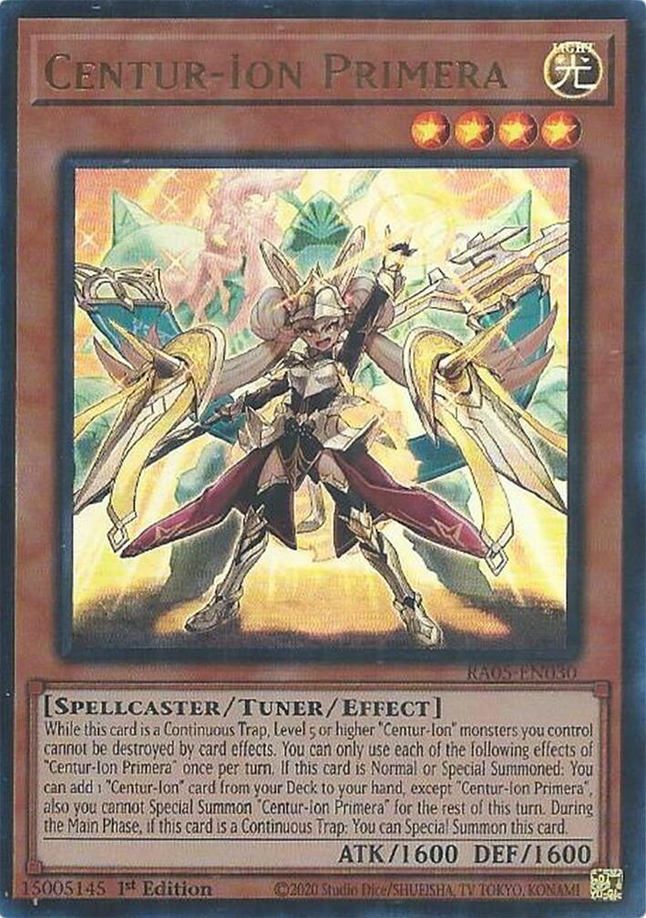 Centur-Ion Primera (Ultra Rare) [RA05-EN030] Ultra Rare | Galaxy Games LLC