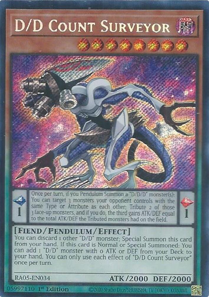 D/D Count Surveyor (Secret Rare) [RA05-EN034] Secret Rare | Galaxy Games LLC